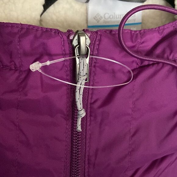 Columbia Wind jacket with lined with inner Sherpa Sz 1X purple Tags on - Picture 4 of 12
